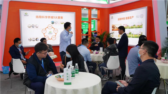 展位播报|扬翔展位吸引德国电视台记者前来参观!