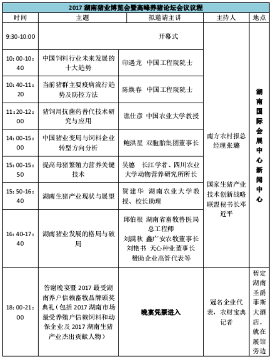 印遇龙、陈焕春两大院士助阵湖南猪业博览会，养猪业思想盛会6月末长沙等您来
