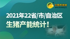2021年22省/市/自治区 生猪产能公布！
