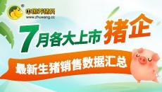 2022年7月各大上市猪企 最新生猪销售数据汇总
